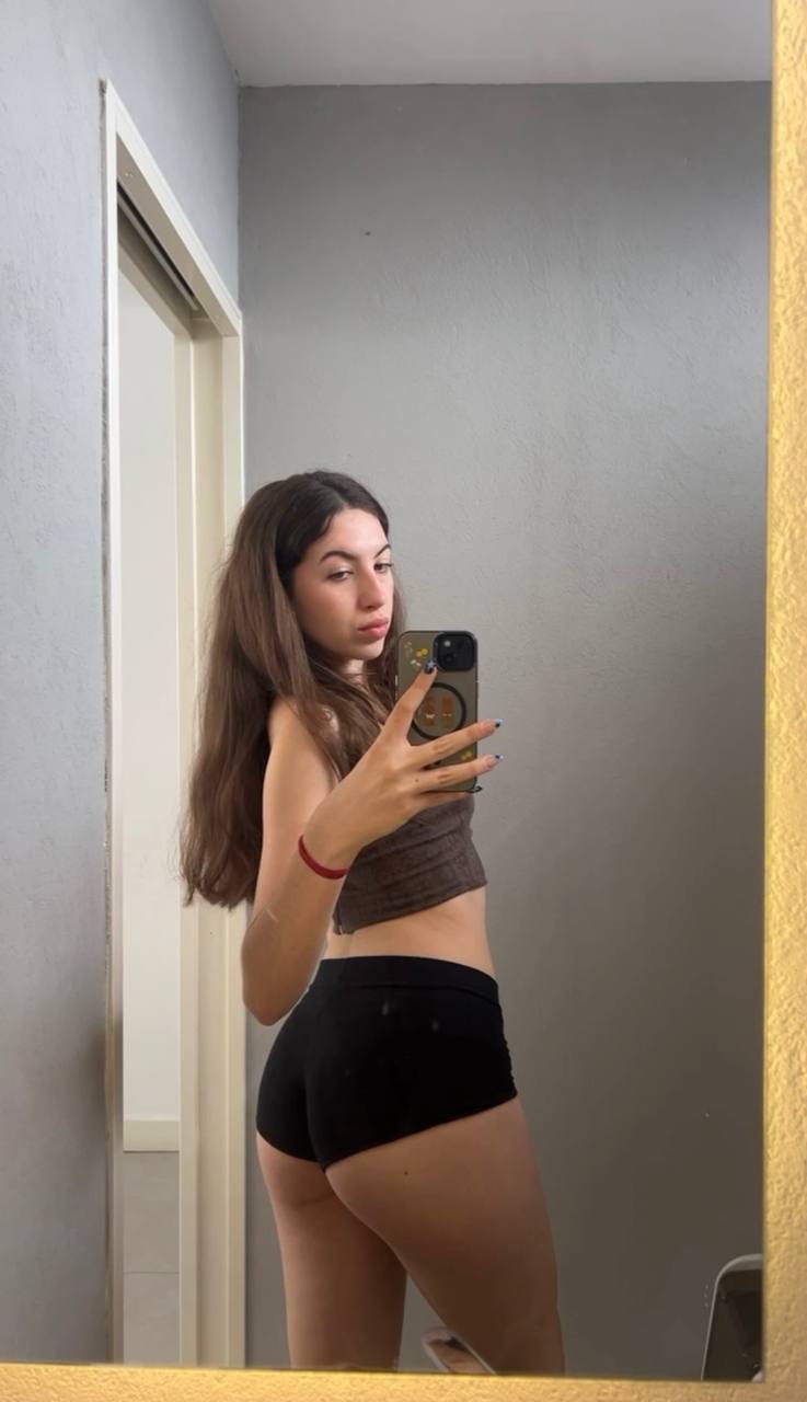 Amber in her underwear in Malabo