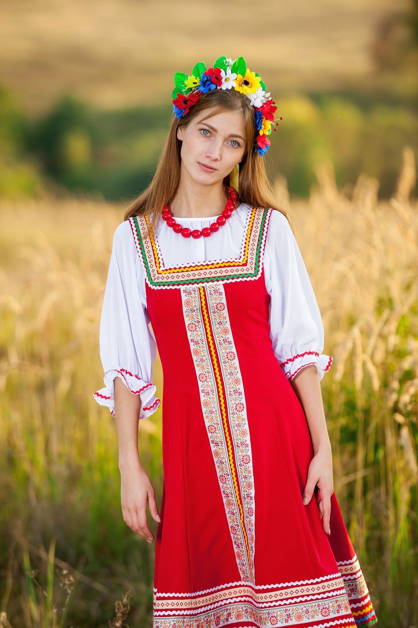 Women in Slavic costumes in Malabo